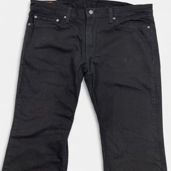 Levi's 511 Men's Straight Leg Black Denim Jeans Mid-Rise Slim Fit Actual 36x31 - Picture 6 of 15